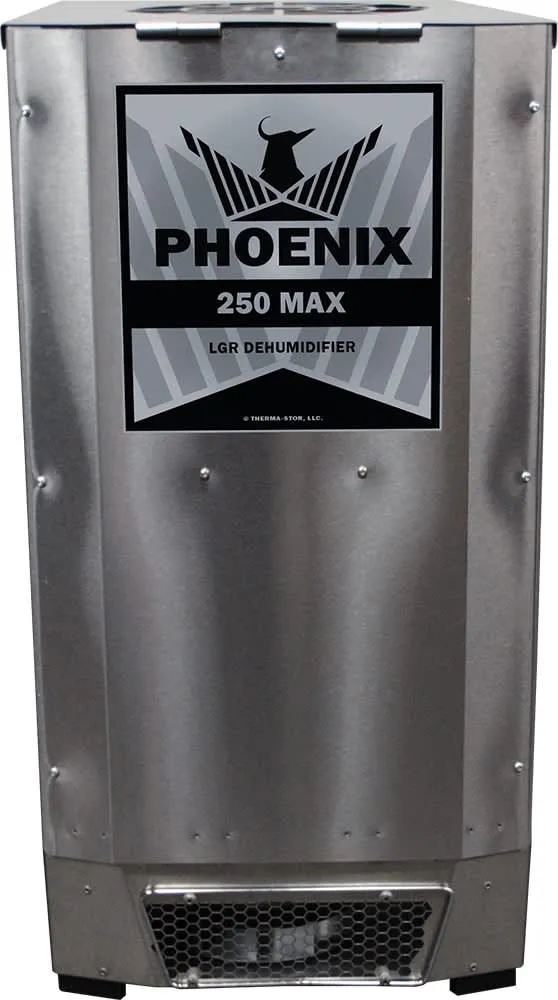 A Phoenix 250 MAX LGR dehumidifier, available to rent by the day