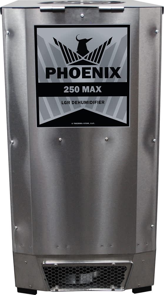 A Phoenix 250 MAX LGR dehumidifier, available to rent by the day